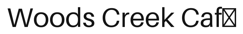 Woods Creek Café